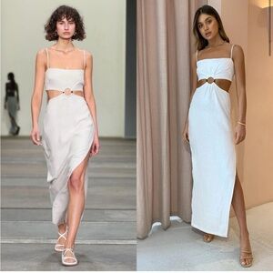 Rumer The Label Avalon Ring Maxi Dress White